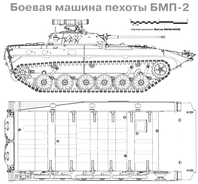 БМП-2 чертеж. Выполнил Виктор Мальгинов