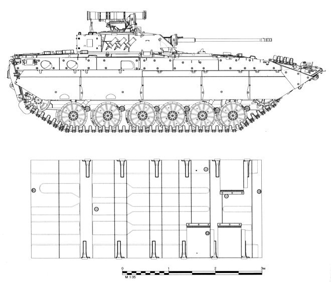БМП-2Д чертеж. Выполнил Виктор Мальгинов