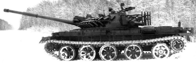 Т-62МВ1 с решетчатыми экранами