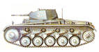 Pz Kpfw II Ausf C 5-  2-   1-   (5/Pz.Rgt.2 1.Panzer Divizion), , 1940 .