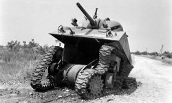 M4 «Шерман» сожженный. Италия, май 1944 г.