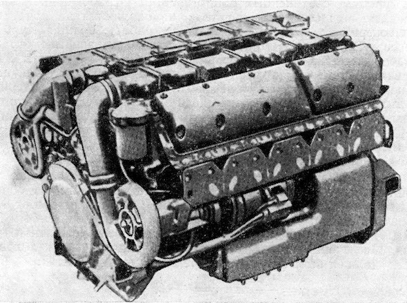 Рис. 53. Двигатель Даймлер-Бенц MB 838 Ca-500